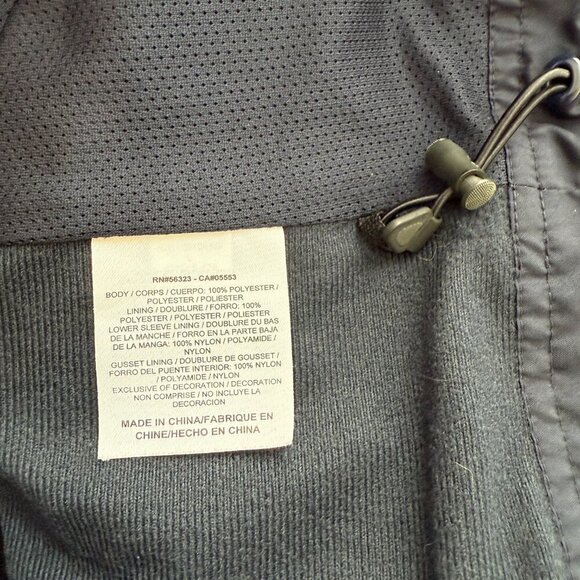 Nike Full Zip Windbreaker Track Jacket Mens Large Navy Orange Activewear Outdoor - Picture 14 of 15